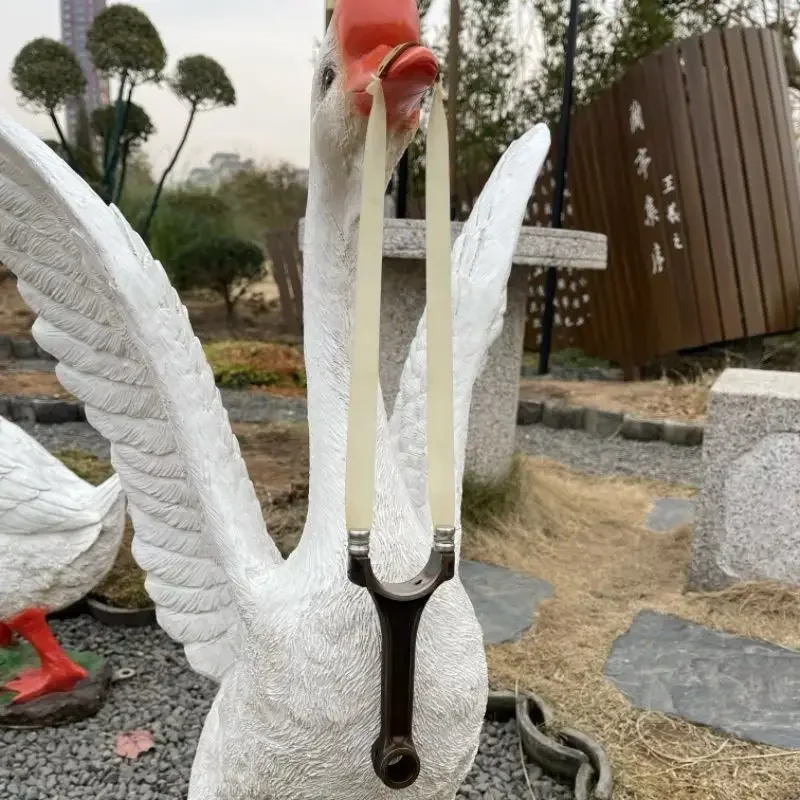 DIY Handmade Alloy Car Connecting Rod Slingshot High Elasticity Outdoor Portable EDC Toy