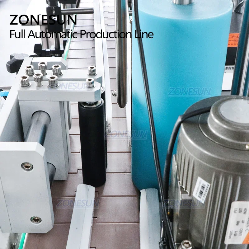 ZONESUN Automatic Desktop juice liquid Eye Drop 4 Heads Filling Capping Round Bottle Labeling Machine Production Line