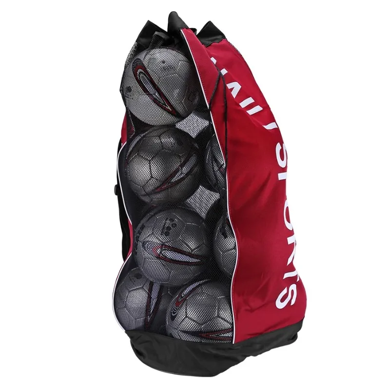 Red de almacenamiento de pelotas duradera, bolsa deportiva de un solo hombro para fútbol, baloncesto y equipo deportivo, perfecta para entrenamiento y juegos