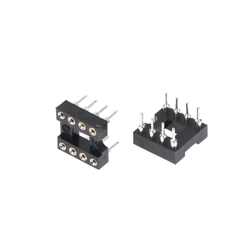 Neue Original 8 PIN 8PIN 8P Runde Loch DIP IC Sockel Adapter Solder Typ DIP-8 Runde IC BUCHSE