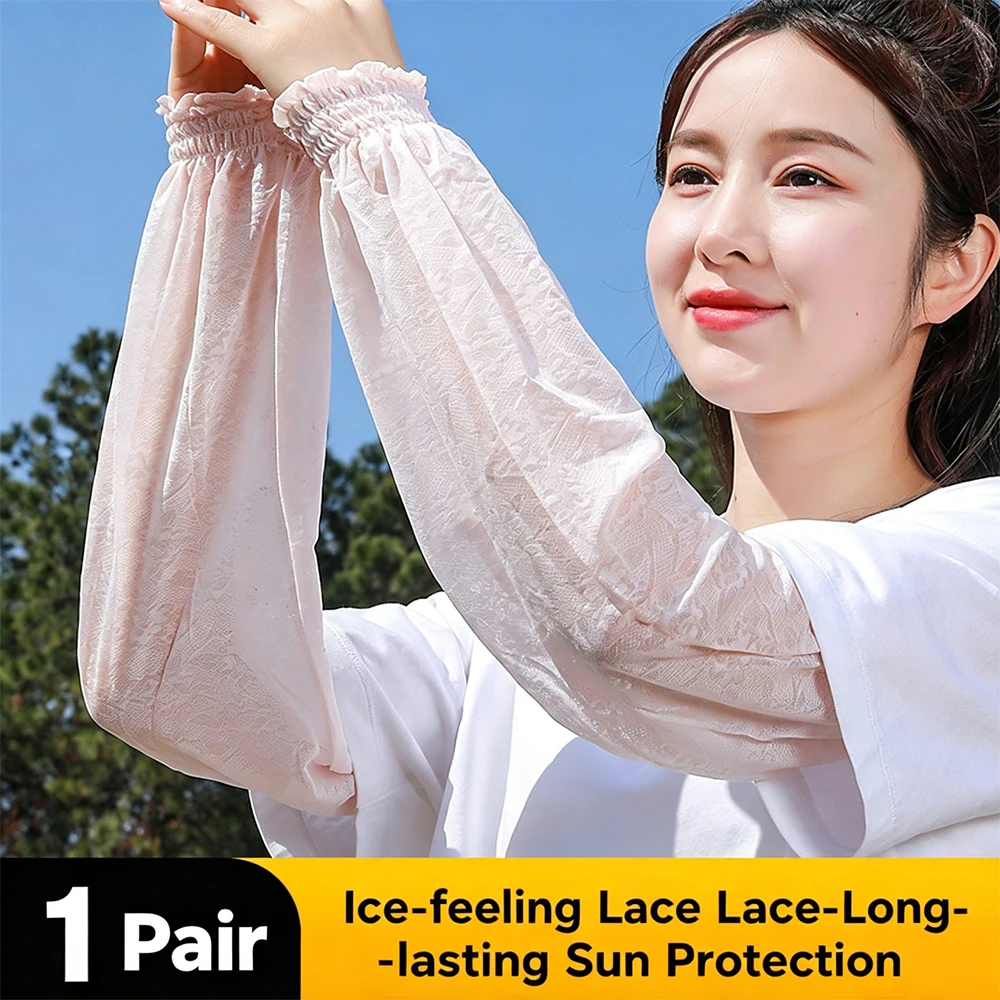 women's-ice-silk-lace-arm-sleeves-–-uv-sun-protection-loose-fit-for-driving-cycling-summer-outdoor-cooling-arm-covers