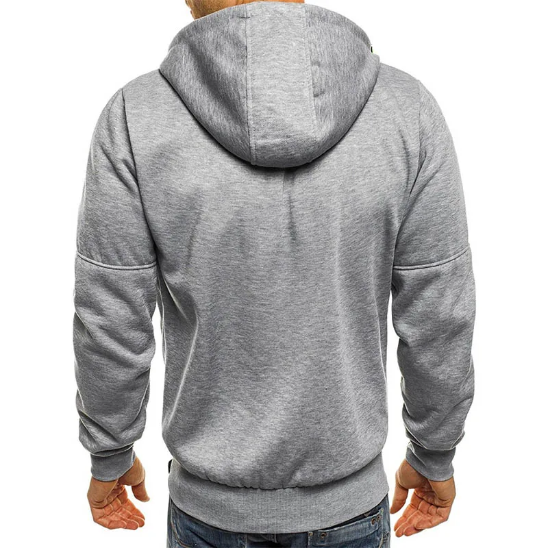 Immagine 4: Felpe con Cappuccio da Uomo, Felpe Casual Primaverili e Autunnali, Felpa con Zip e Cappuccio a Maniche Lunghe, Taglie M-4XL, Giacca con Cappuccio per Uomo