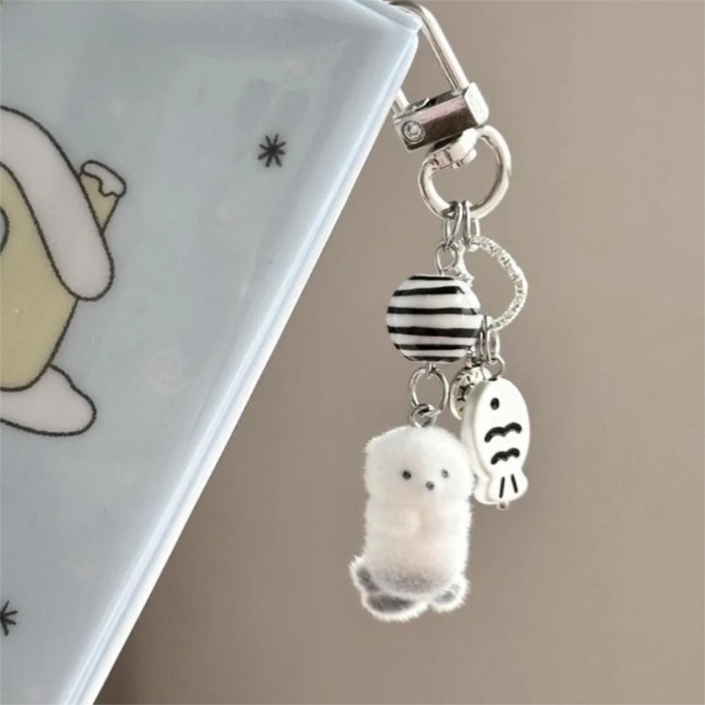 

Fashion Polar Bear Keychain Kawaii Cute Cartoon Keychain 3D Couples Keychain Accessory