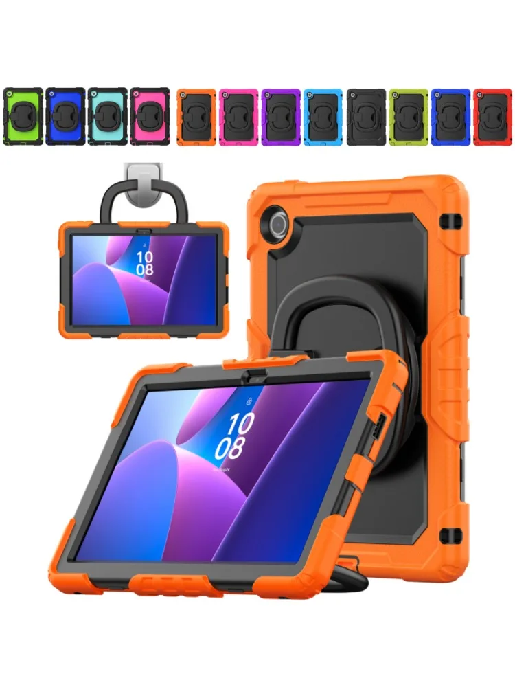 Wytrzymałe etui do tabletu Lenovo Tab 2025 TB-311FU 10,1 cala K10 2. TB311XU 10,1 cala, wstrząsoodporny pokrowiec na tablet z 360 °   Obrotowy wspornik — zdjęcie produktu 7
