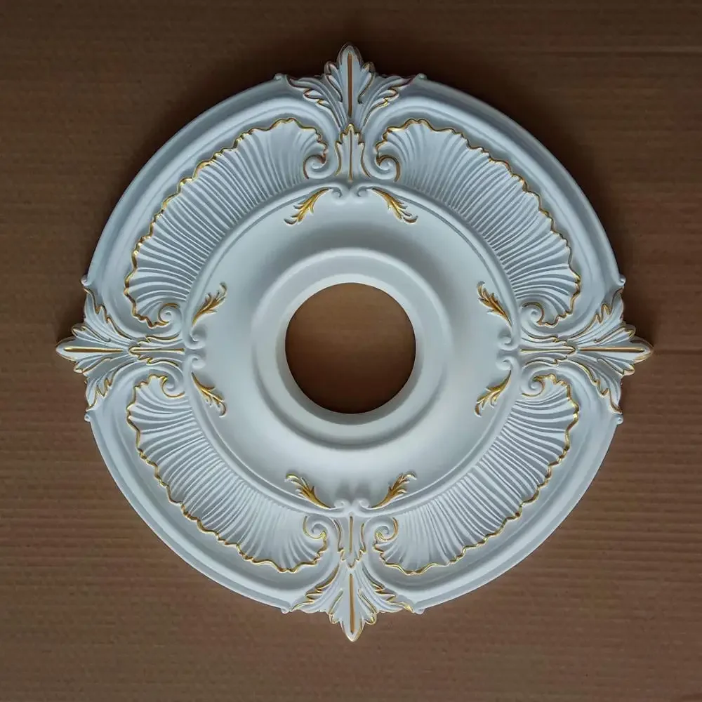 

Chandelier Ceiling Plate Rosette PU Decorative Ceiling Rose Pendant Light Base Lamp Decorative Panel Wall Moulding