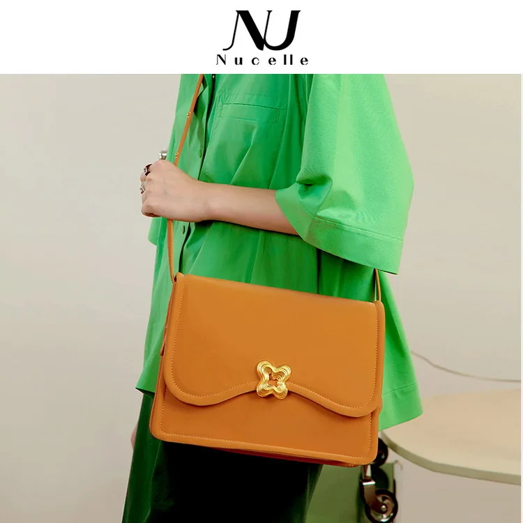 NUCELLE Single shoulder bag underarm bag 2022 new fashion sense small people oblique span large capacity commuter briefcase