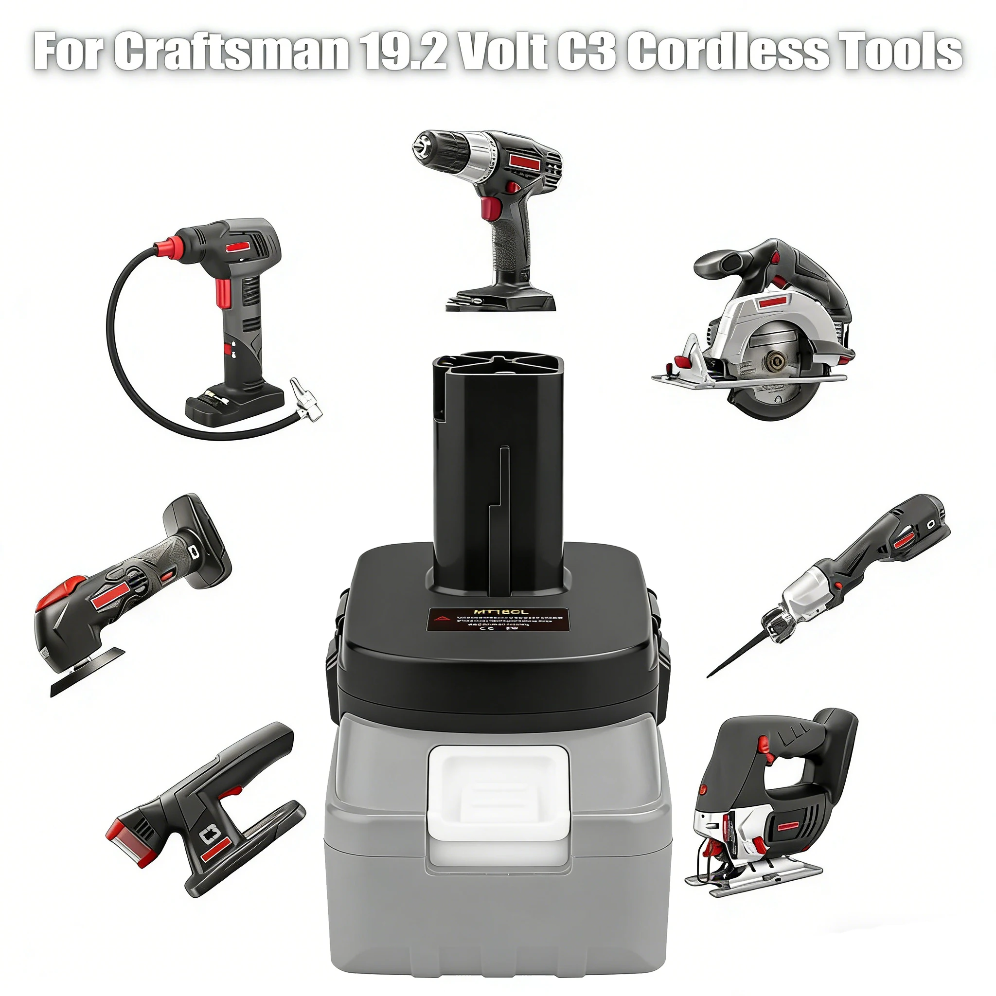 

Адаптер для аккумулятора MT18GL: преобразователь литий-ионных аккумуляторов Makita 18В в аккумуляторы Craftsman 19.2В для беспроводных электроинструментов и дрелей