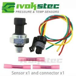 Engine Oil Pressure Transducer EOP Sensor Sender&Connector 1839415 1839415C91 For Internitional Navistar DT466E DT570 MAXXFORCE
