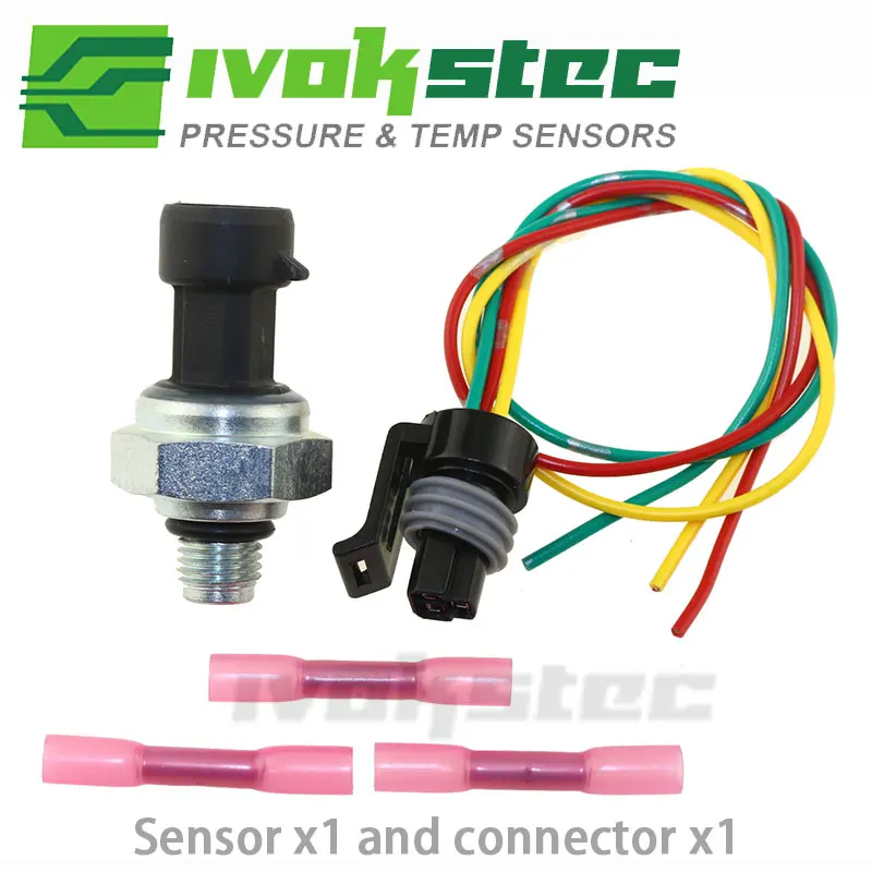 Engine Oil Pressure Transducer EOP Sensor Sender&Connector 1839415 1839415C91 For Internitional Navistar DT466E DT570 MAXXFORCE