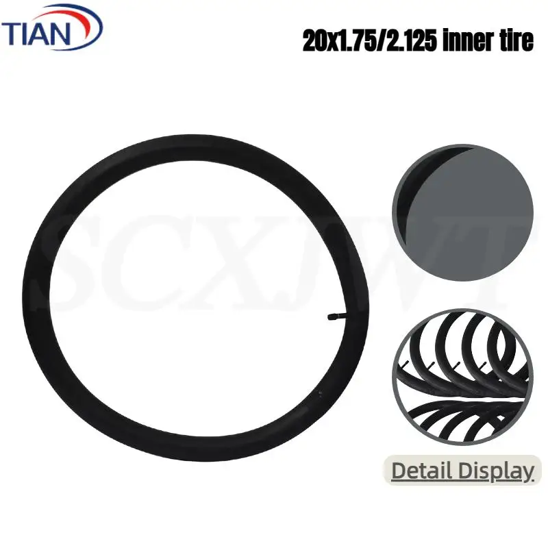 Hot-selling 20x1.75/2.125 inner tube straight nozzle for electric scooter tire inner tube accessories