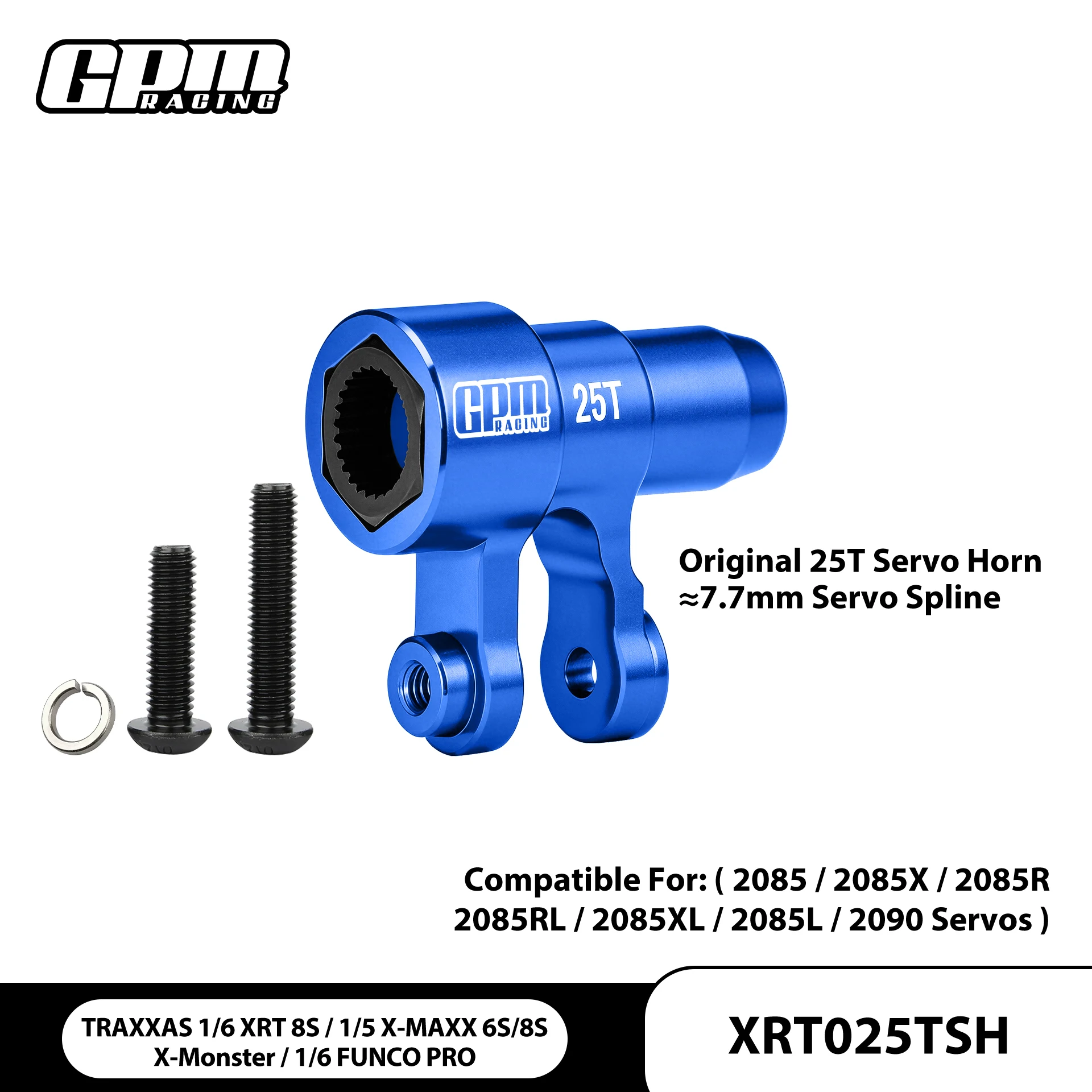 

GPM Aluminum Original 25T Steering Servo Horn For TRAXXAS XRT X-MAXX 6S 8S