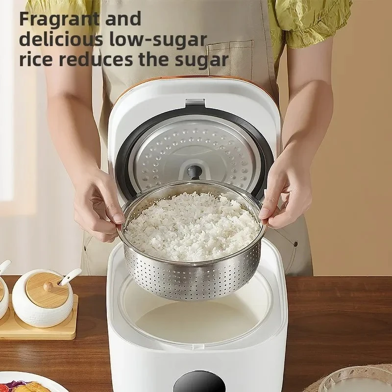 3L Digital Display Smart Low Sugar Rice Cooker Multifunctional Touch Control Healthy De-sugar Rice Pot with Rice Soup Separation