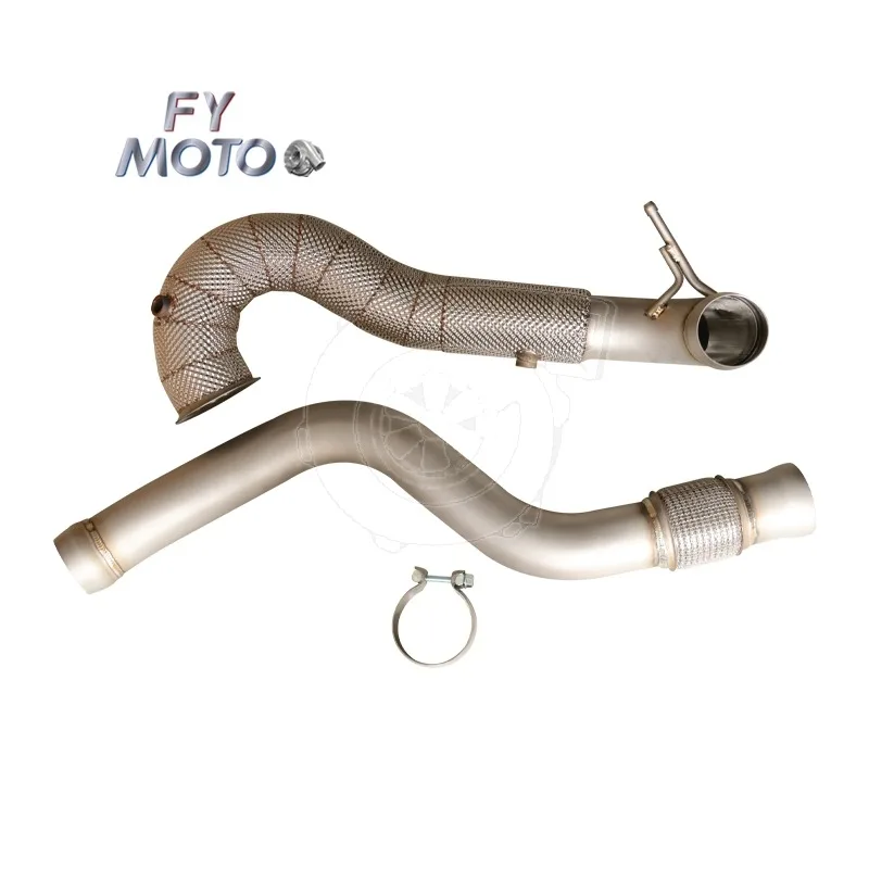 

Exhaust Downpipe for Mercedes Amg A45 Ben G Cla45 with Heat Shield
