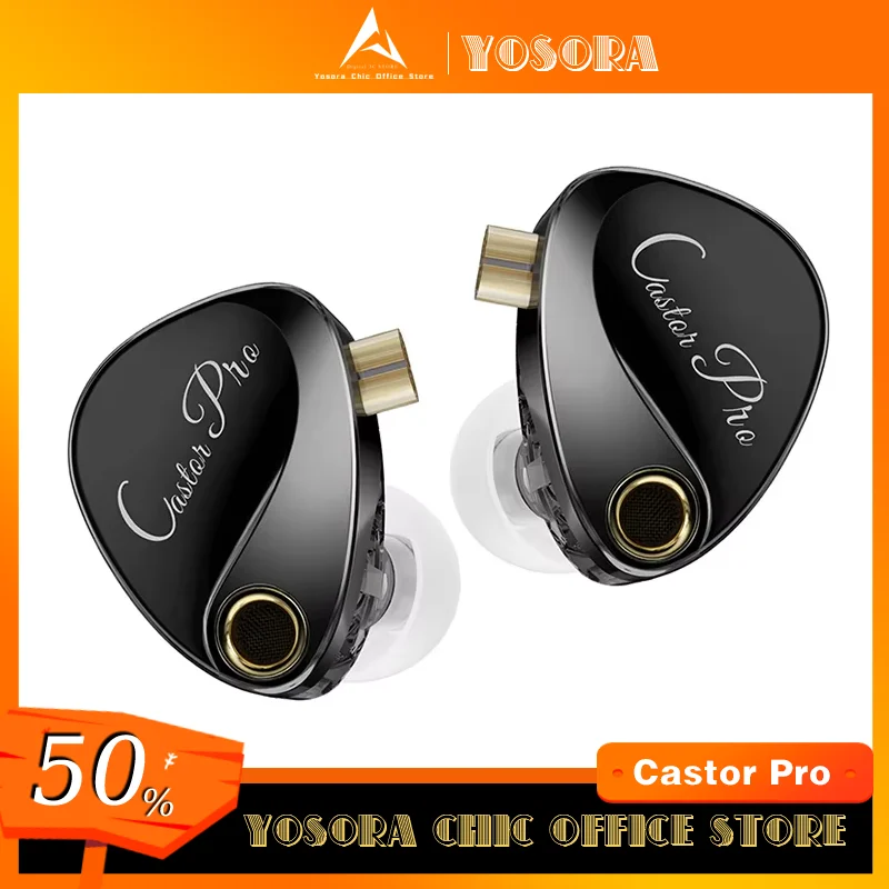 Kz Castor Pro Wired Earphones 2dd High-End Tunable Castorpro Customized In Ear Music Earphones Hifi Sound Quality Bass Headsets