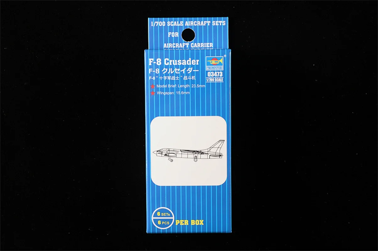 

Trumpeter 03473 1/700 Scale F-8 Crusader Military Plastic Aircraft Assembly Model Kit