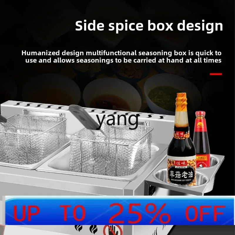 CX  desktop fryer commercial single cylinder frying machine equipment stall chicken fryer fries