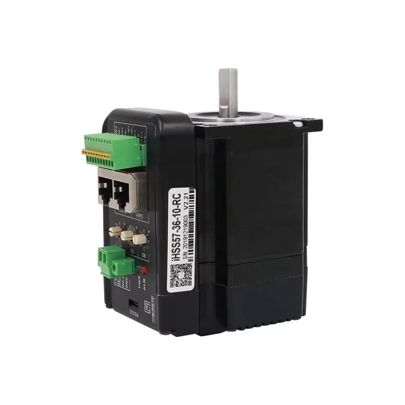 IHSS57-36-10-RC 2-фазный Nema23 1,2 Нм 4A CANopen Modbus Встроенный драйвер шагового двигателя с закрытым контуром