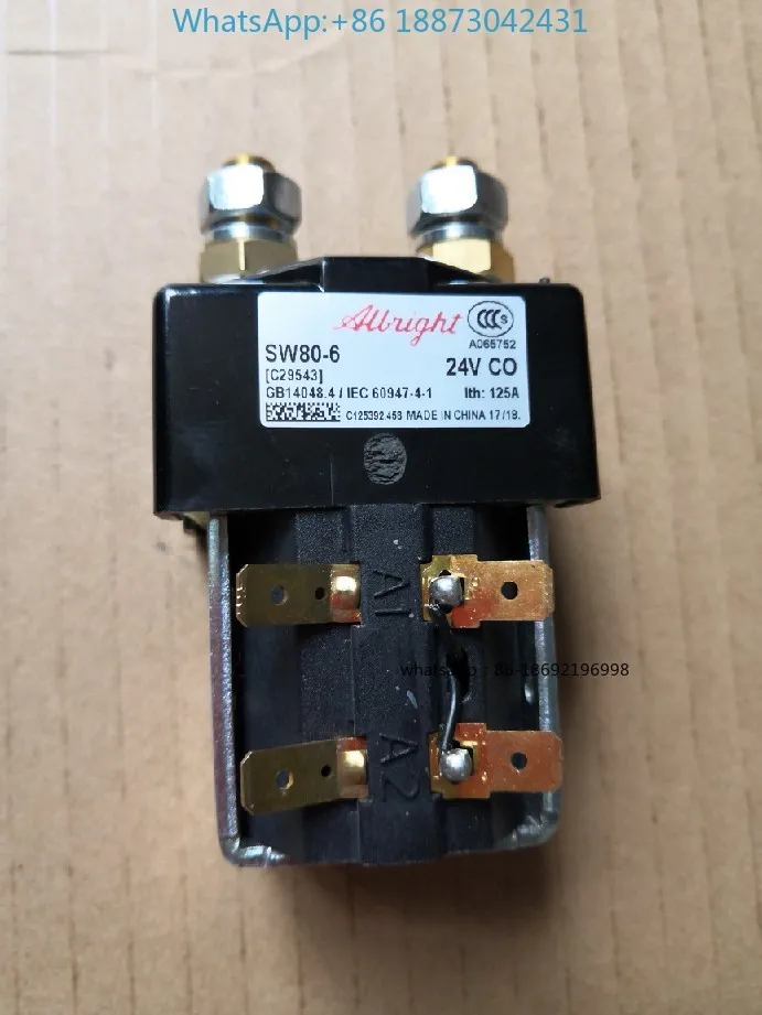 

2026 Новый оригинальный контактор постоянного тока Albright SW80-6 SW80-65 B2SW11/12 24 В для вилочного погрузчика