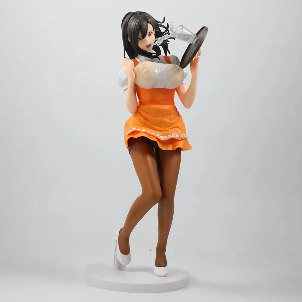 

DRAG Toy Anime Waitress Figure - Oda Hitomi Standing Pose Bishoujo PVC Statue with Cafe Uniform Action Figures Toys