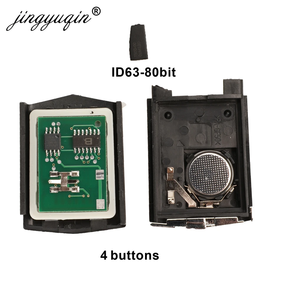 jingyuqin 3/4 Buttons Remote Folding Car Key 315Mhz For Mazda 3 5