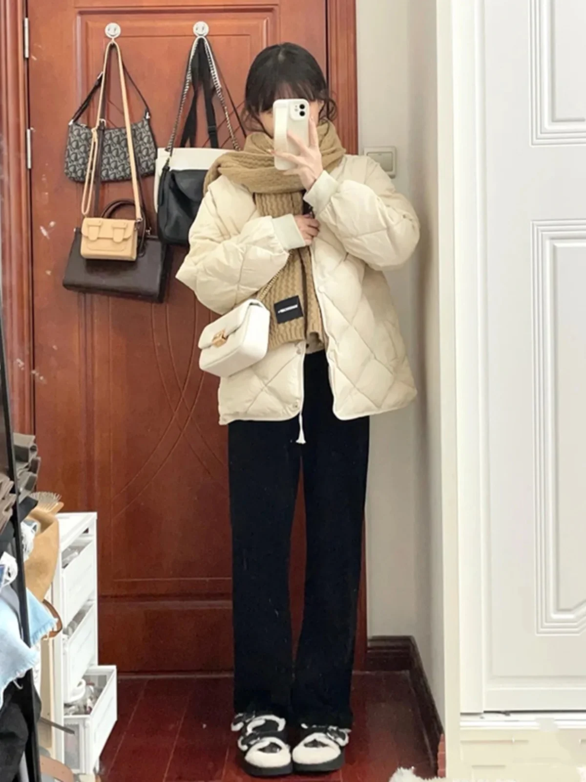 

Puffer Parkas Womens Fur Coat Tether Light Comfort Adjustable Sport Pockets Weatherproof Coldproof Arctic Flat Cotton Denim Vibe