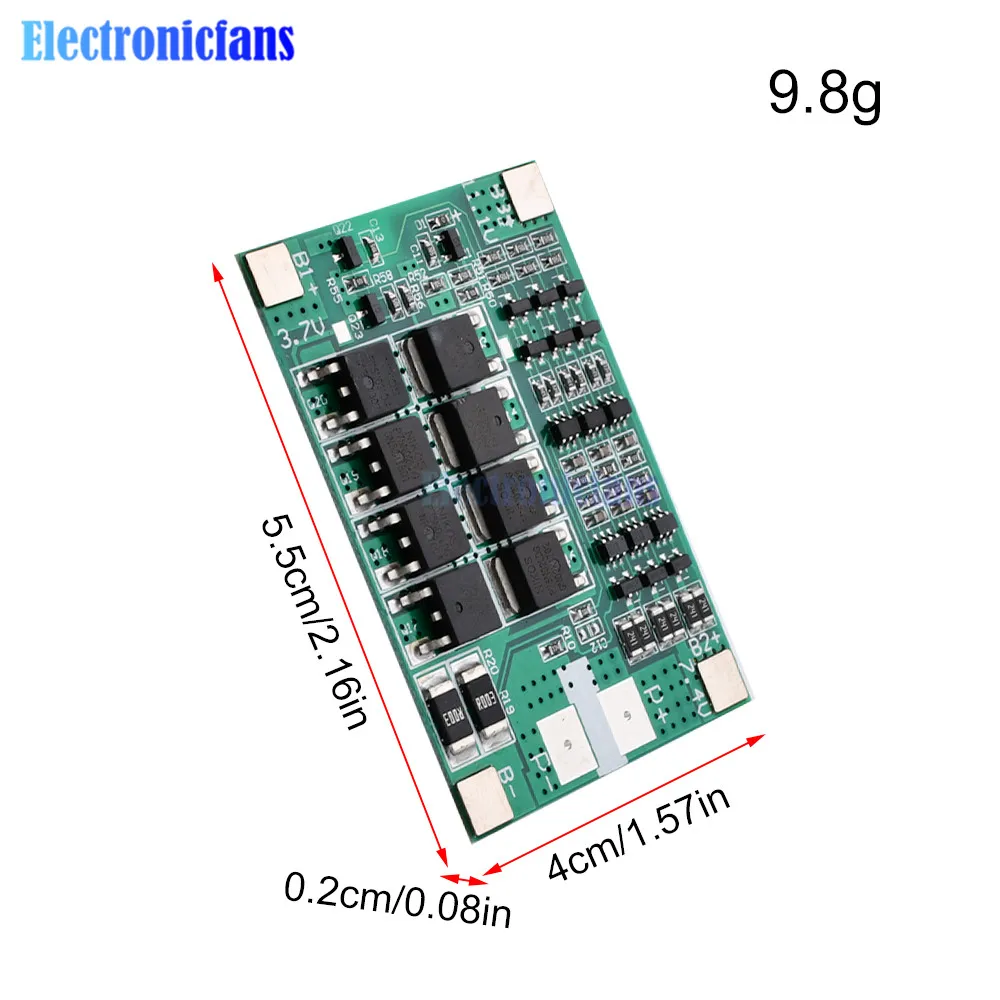 3S 12V 40A 18650 Lithium Battery Protection Board BMS Ternary Li-ion Charger Balancer PCM with Balance 12V for Drill Motor