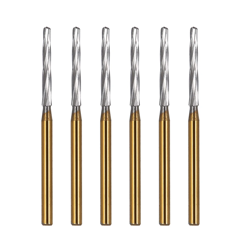 FG-Fraises dentaires en carbure de tungstène, série 1.6mm, 6 pièces/paquet, extraction de dents pour pièce à main à grande vitesse