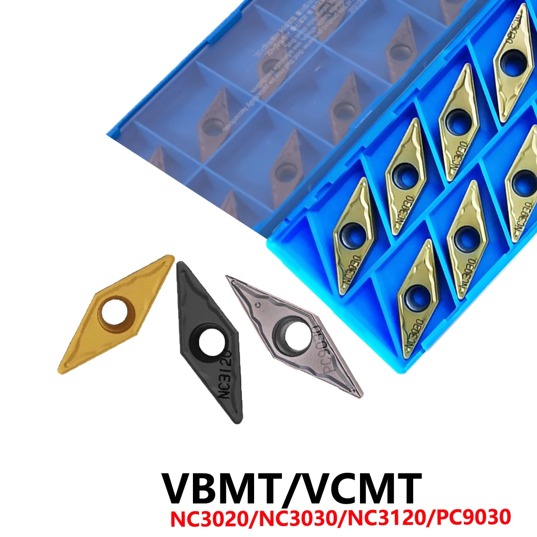 

Original VBMT VCMT VBMT160404 VBMT160408 VCMT160404 VCMT160408 HMP NC3020 PC9030 NC3120 Carbide Inserts Blades CNC Tools Holder