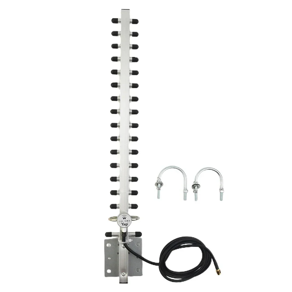 Directional Outdoor WiFi Antenna With 25dBi Gain Compatible With RPSMA 2 4GHz For Router Systems For Extended Range