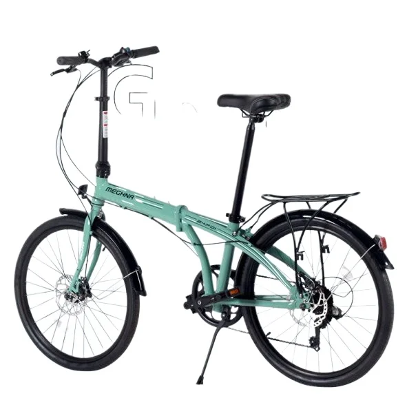 24-Inch variable speed aluminum alloy folding car, ultra-light and portable, men and women's adult disc brake bicycle - view 2