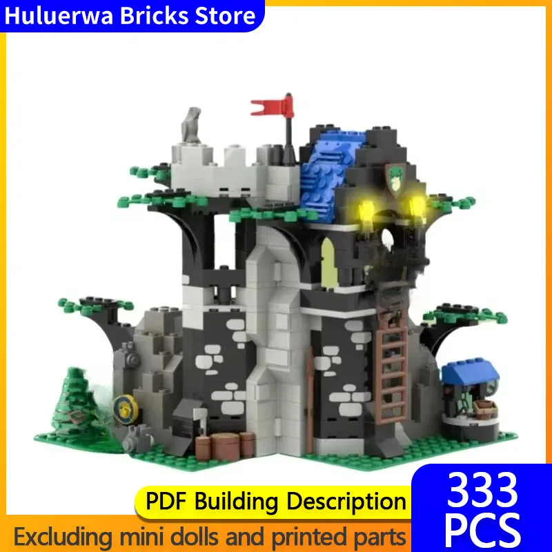 Classical Medieval Castle Model MOC Building Bricks Forestmen's Rest Modular Technology Gift Holiday Assemble Children Toys Suit