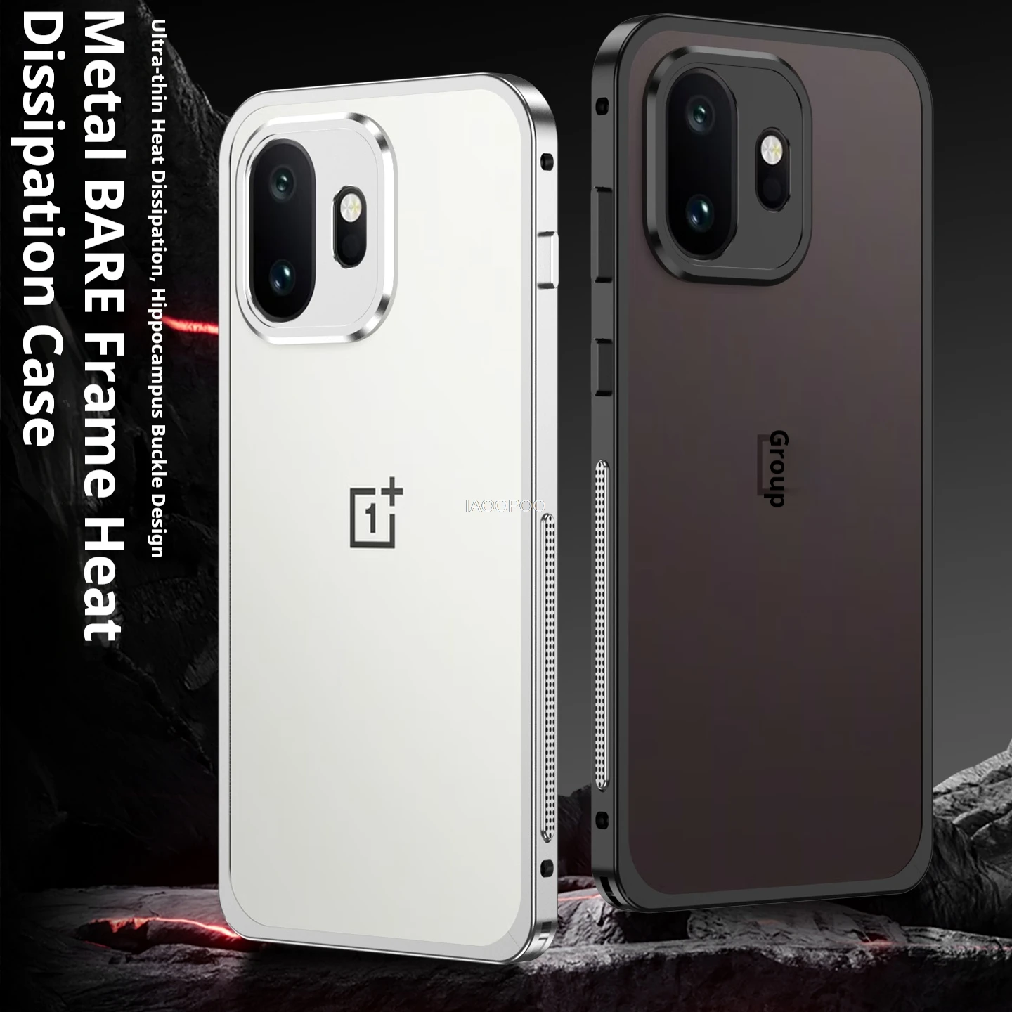 Ultradünnes Aluminiumrahmen-Metall-Bumper-Case für OnePlus 15T 15R 15 13R 13 13T 13S ACE 6 6T Nord5 mit Linsenschutz aus Metall. – Detail 6