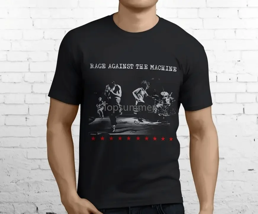 New Rage Against The Machine Ratm Rock Band Men\'S Black T Shirt Size S 3Xl New Fashion Cool Casual T Shirts