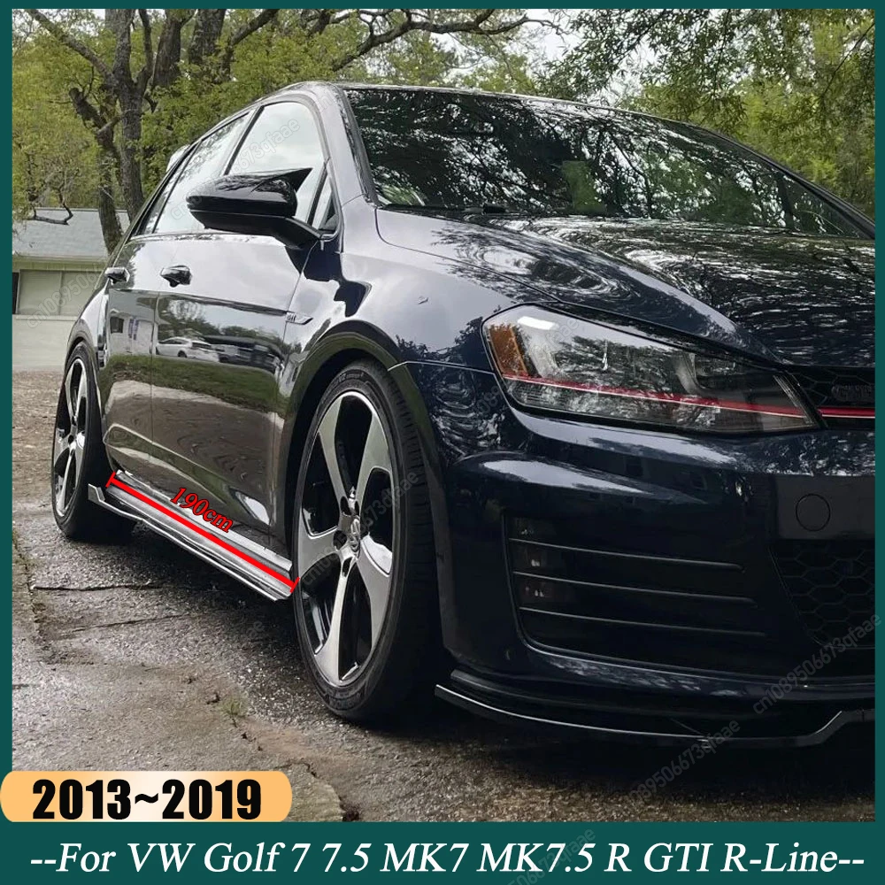 Car Side Skirt Extension Rocker Panels Lip Side Splitters For VW