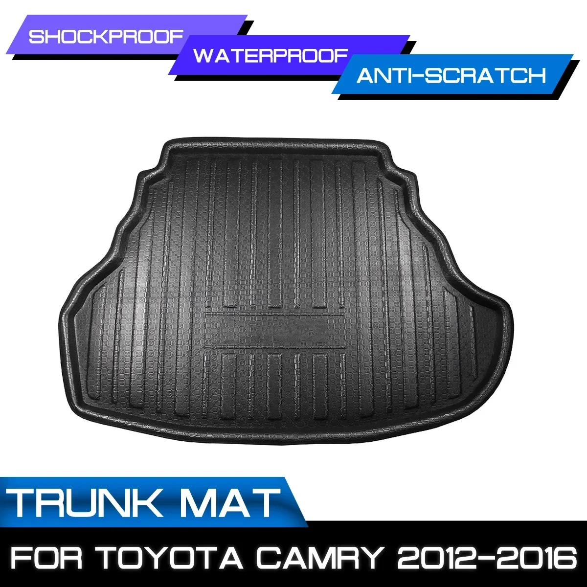 For Toyota Camry 2012 2013 2014 2015 2016 Car Floor Mat Carpet Rear Trunk Anti-mud Cover