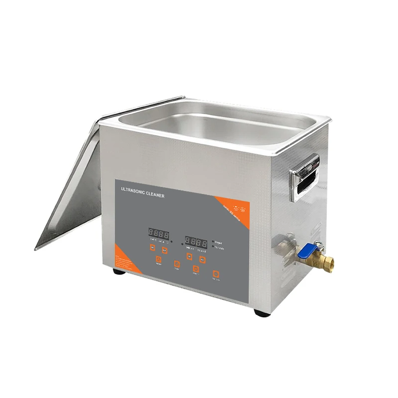10L 240/360W Digital Timer Ultrasonic Cleaner Heated Degas For Lab Optical Instruments Screws Nut Dental Hardware Bearings