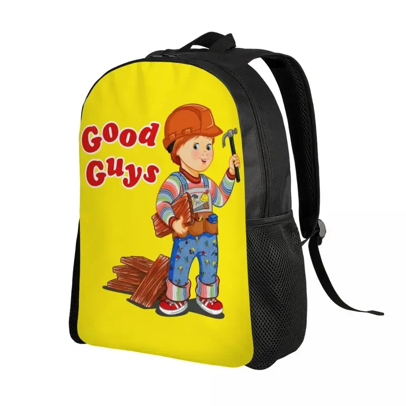 Good Guys Construction Worker Laptop Backpack Women Men Casual Bookbag College School Students Child's Play Chucky Cartoon Bags