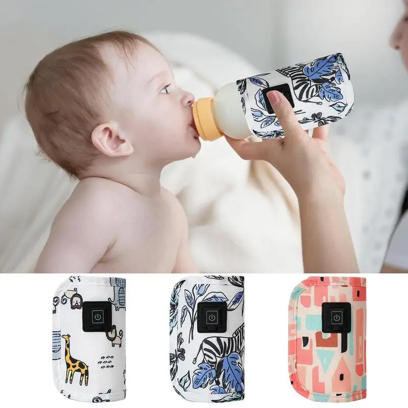 

Portable Bottle Warmer USB Travel Milk Bottle Warmer Sleeve Intelligent Rapid Heating Milk Heat Keeper For Baby Bottles Car