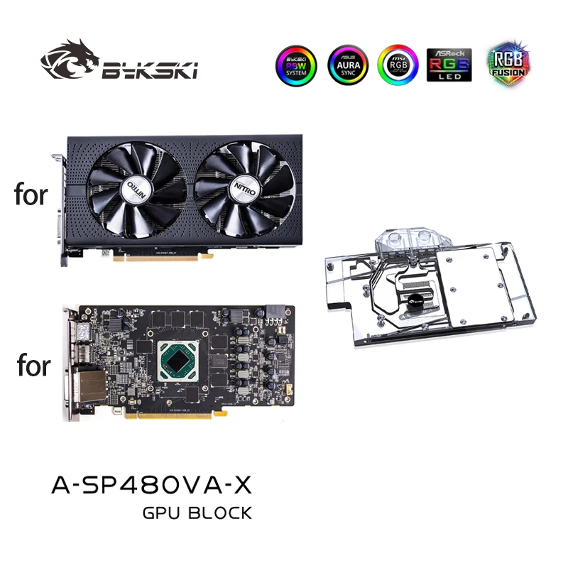 

Использование водяного блока BYKSKI для Sapphire Pulse RX580 8GD5 (11265-05-20G) / видеокарты с полным покрытием / плотные водные пути A-SP48OVA-X