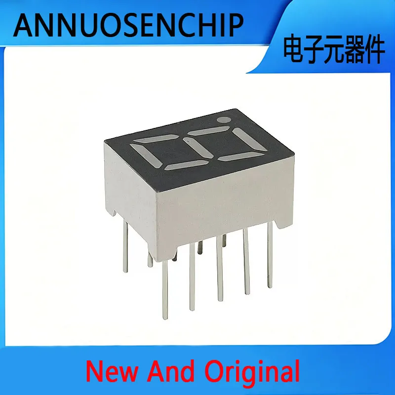 50PCS New and Original 1 Ways 10Pins Common Anode Cathode Single Digital Tube LED Display Modules 0.39 inches Red 3191BS 3191AS