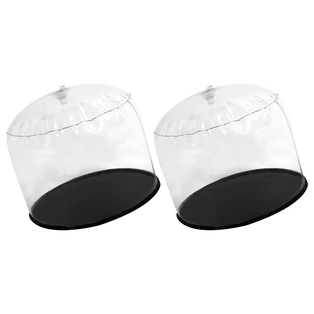 

2 Pcs Inflatable Hat Holder Holders Cap Support Rack Show Storage Shelves Plastic Stand Display Bottle