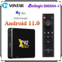 Ugoos X4Q Cube Pro Plus Extra Amlogic S905X4 Android 11.0 Smart TV Box DDR4 1000M BT 4K Set Top Box X4 Android 11 Media Player