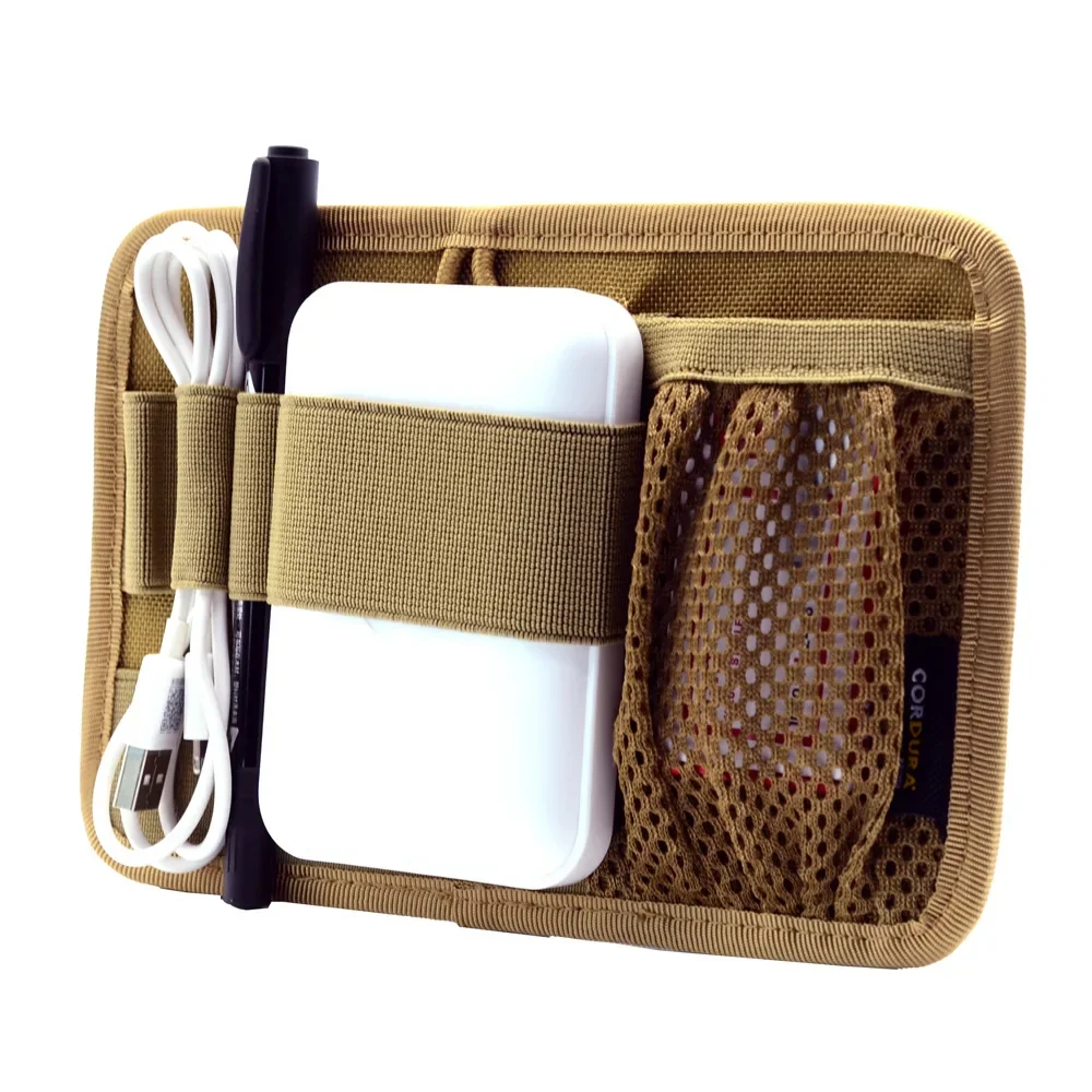 Borse da caccia inserire accessori modulari attrezzatura gancio Loop Panel supporto per separazione interna Pouch Utility EDC Tool Mesh Organizer