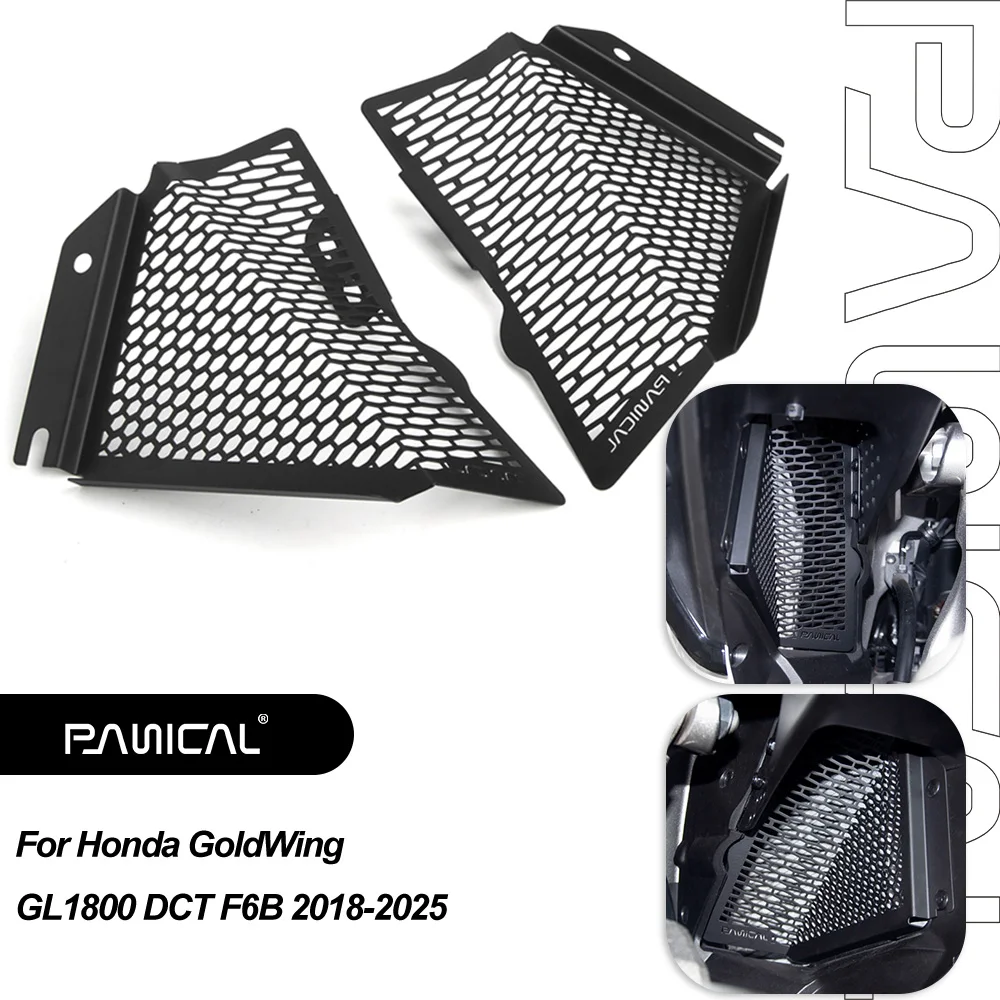 

PANICAL for Honda GoldWing GL1800 DCT F6B 2018-2025 Motorcycle Water Tank Shield Radiator Guard Protection Cooler Grill Cover