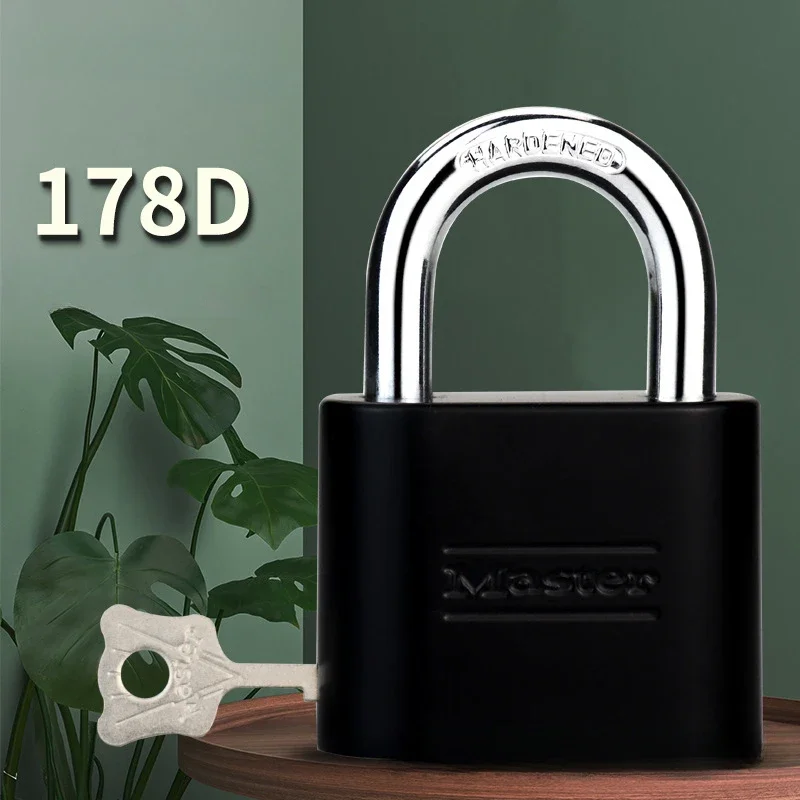 Master Lock 4-Digit Number Combination Password Lock Waterproof Suitable for Indoor Outdoor Fence Door Sturdy Padlock Code Locks