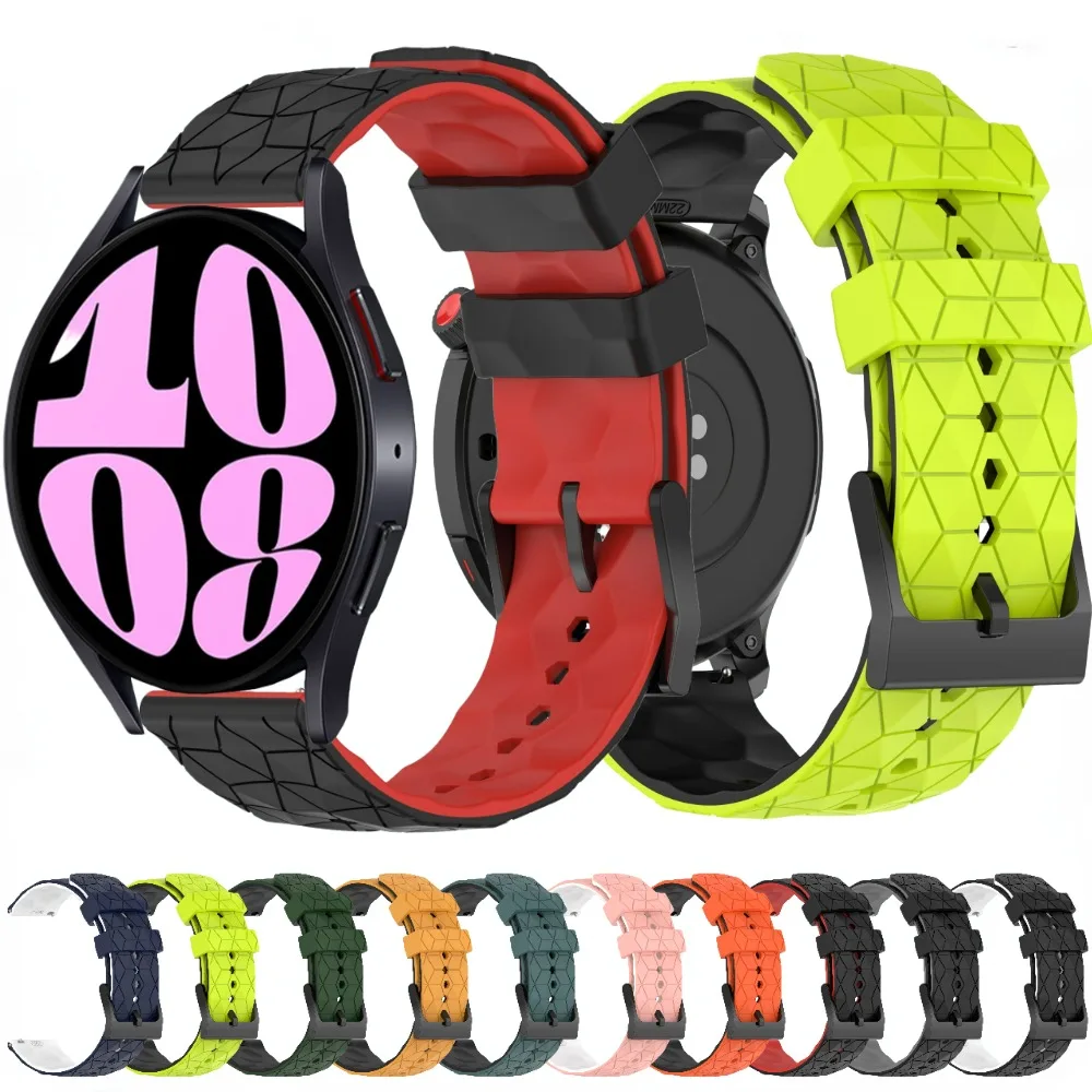 

22mm 20mm Silicone Band for Samsung Galaxy Watch 3/4/5/6/Gear 3 Bracelet for Huawei Watch GT-4-3-2-Pro 46mm/Amazfit GTR/GTS Band