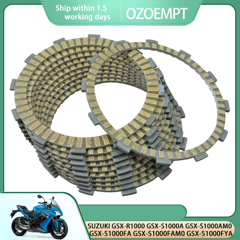 OZOEMPT Fibrous Clutch plate Apply to SUZUKI GSX-R1000 GSX-S1000A GSX-S1000AM0 GSX-S1000FA GSX-S1000FAM0 GSX-S1000FYA