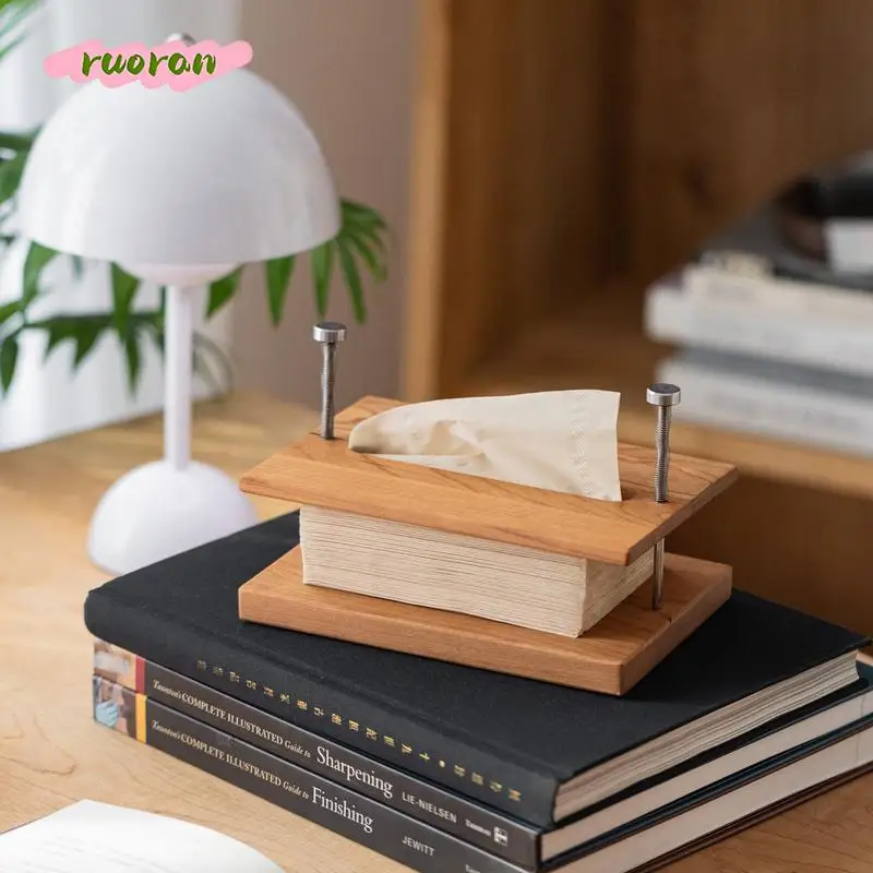 Creative Tissue Holder Wabi Sabi Travertine Geometric Art Tissue Box for Living Room High End Tabletop Home Decor 3