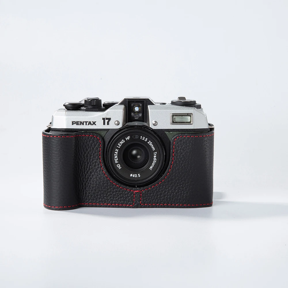 Pour PENTAX 17 étui appareil photo housse en cuir étui pour appareil photo étui de protection fait à la main véritable couverture en cuir véritable sac