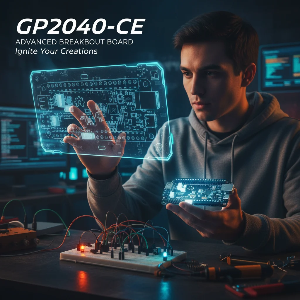 

GP2040-CE Advanced Breakout Board Kit for Raspberry Pi RAC PICO | Zero Delay RGB LED Game Joystick Control Chip